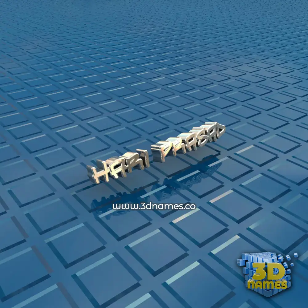 hari prasad in Blue Bling style - 3D name wallpaper