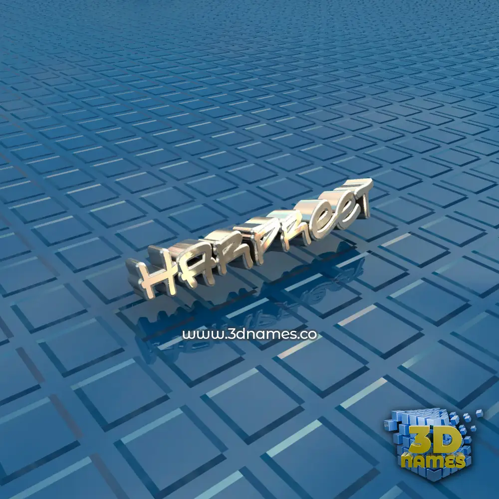 harpreet in Blue Bling style - 3D name wallpaper