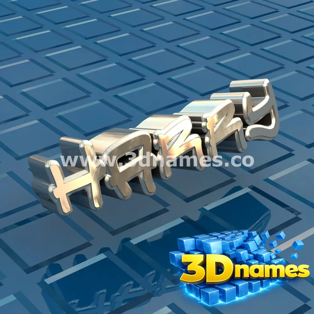 harry in Blue Bling style - 3D name wallpaper