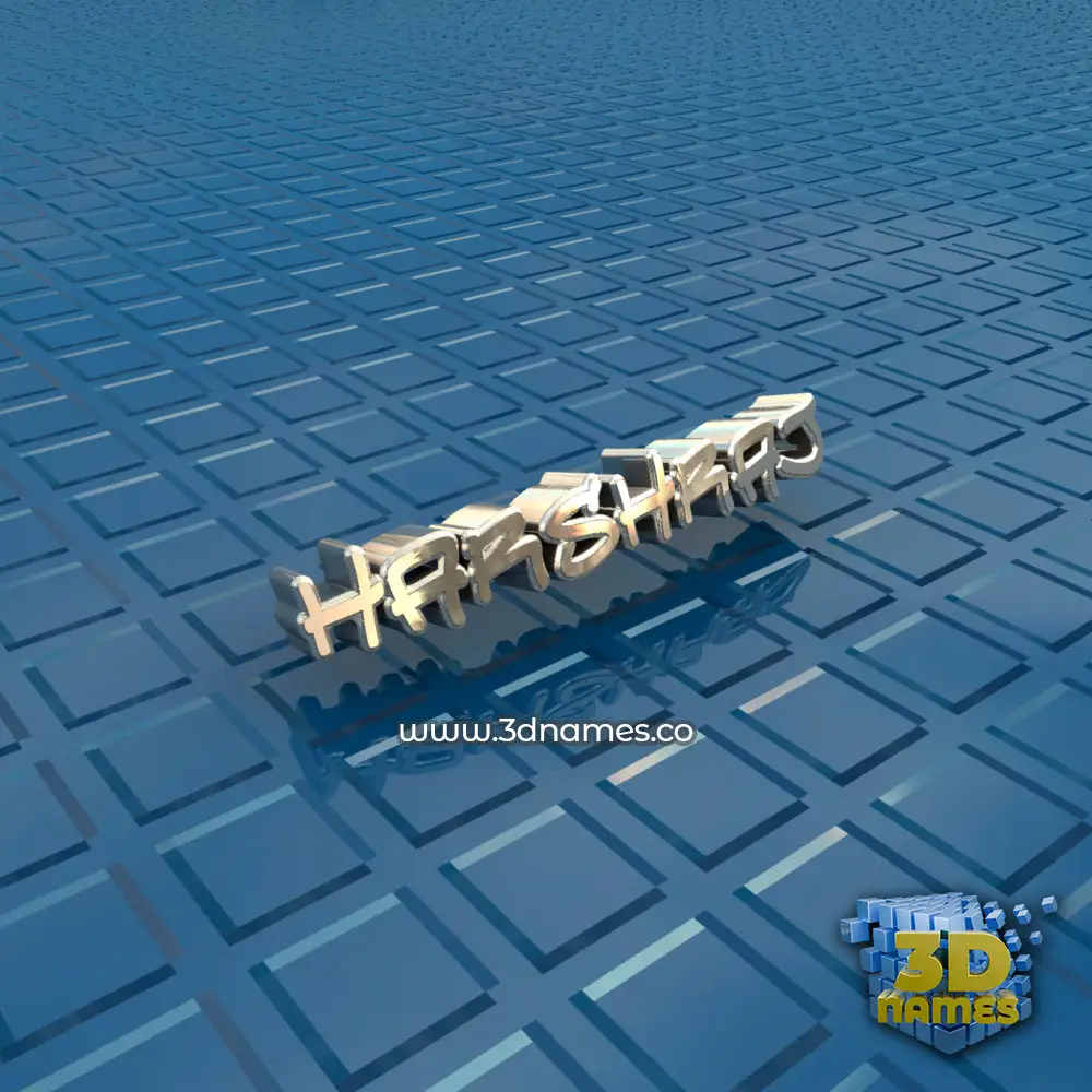 harshraj in Blue Bling style - 3D name wallpaper