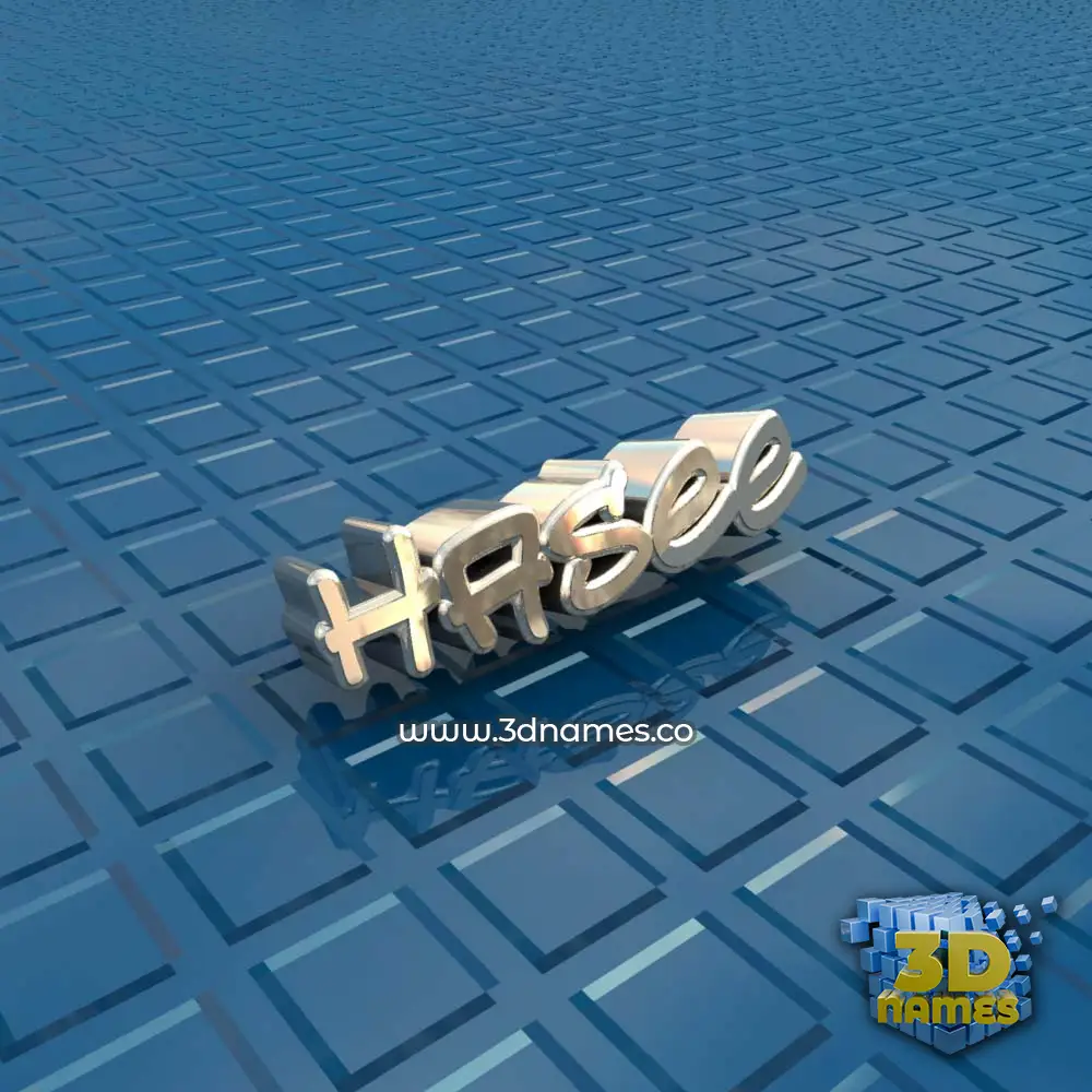 hasee in Blue Bling style - 3D name wallpaper