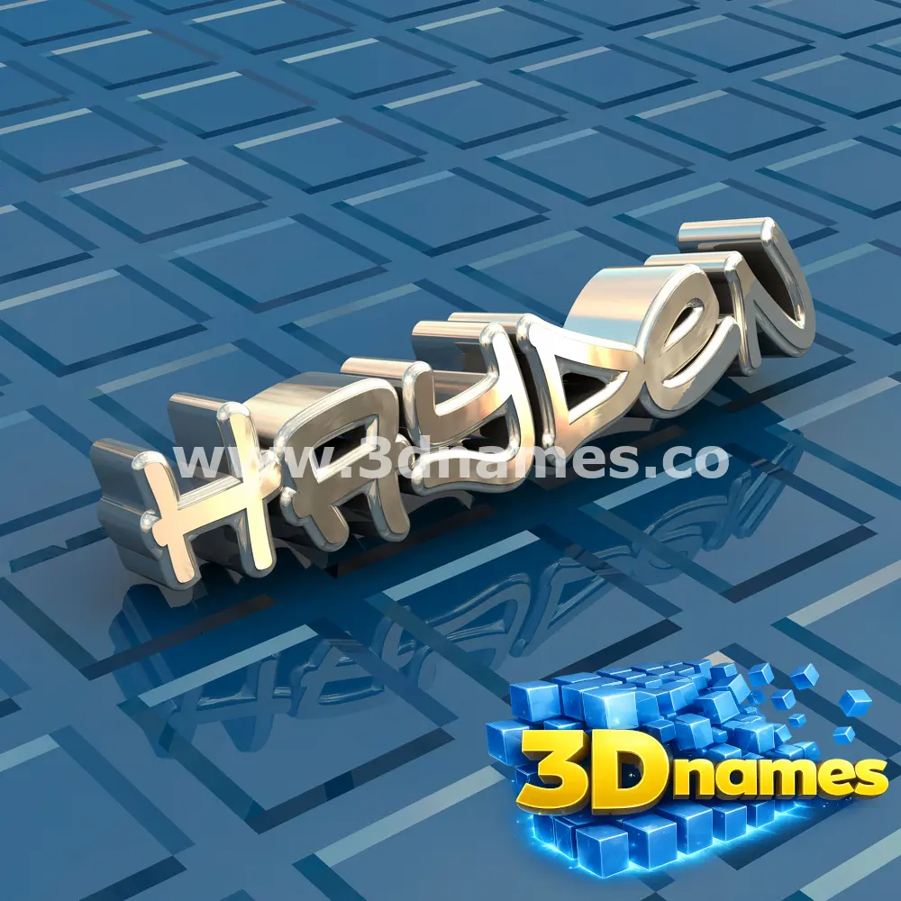 hayden in Blue Bling style - 3D name wallpaper