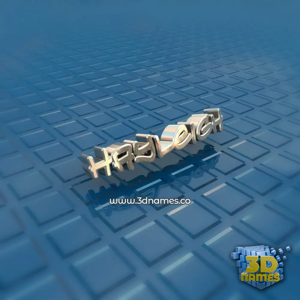 hayleigh in Blue Bling style - 3D name wallpaper