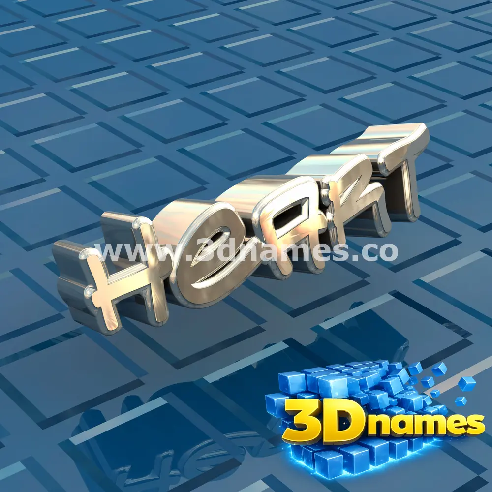 heart in Blue Bling style - 3D name wallpaper