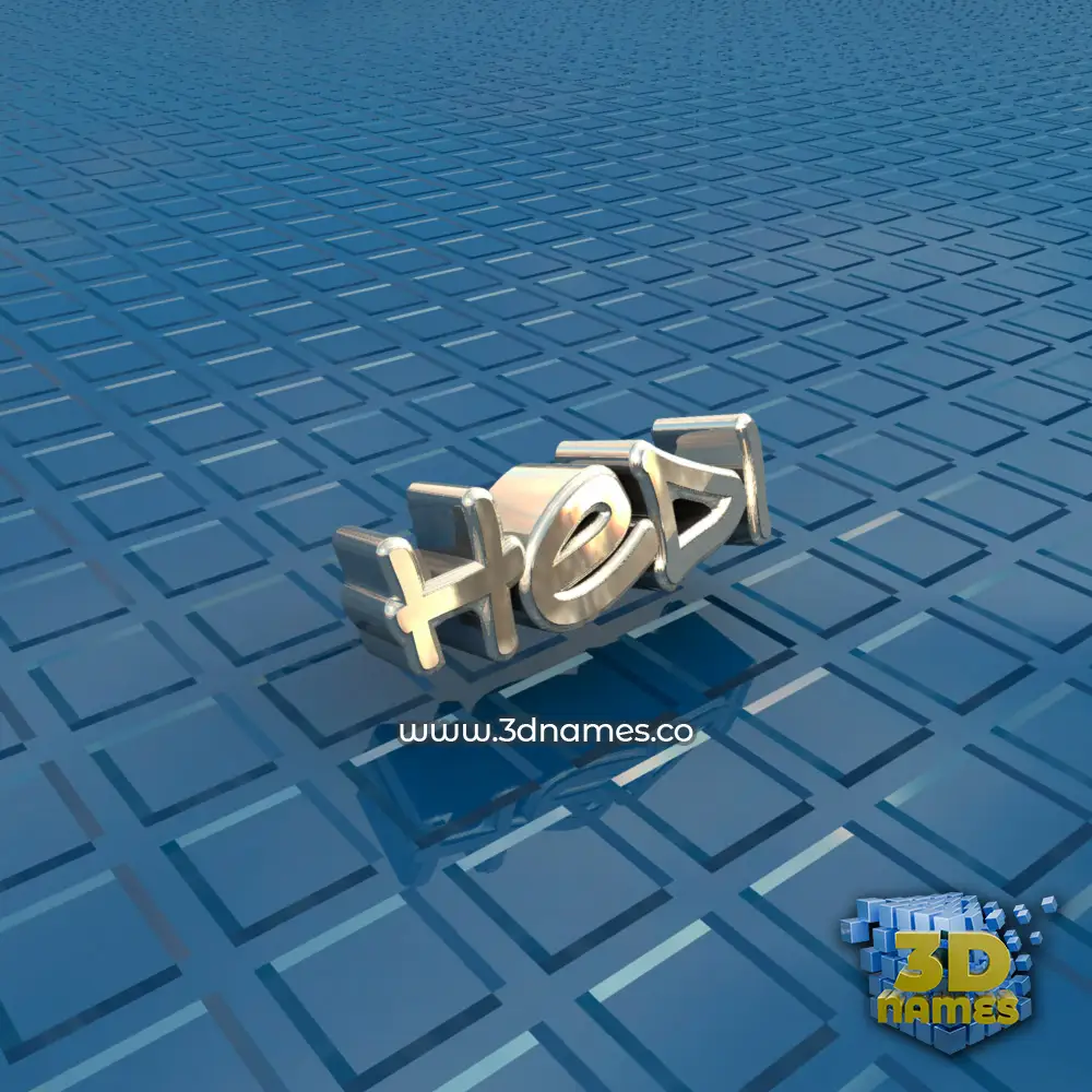 hedi in Blue Bling style - 3D name wallpaper