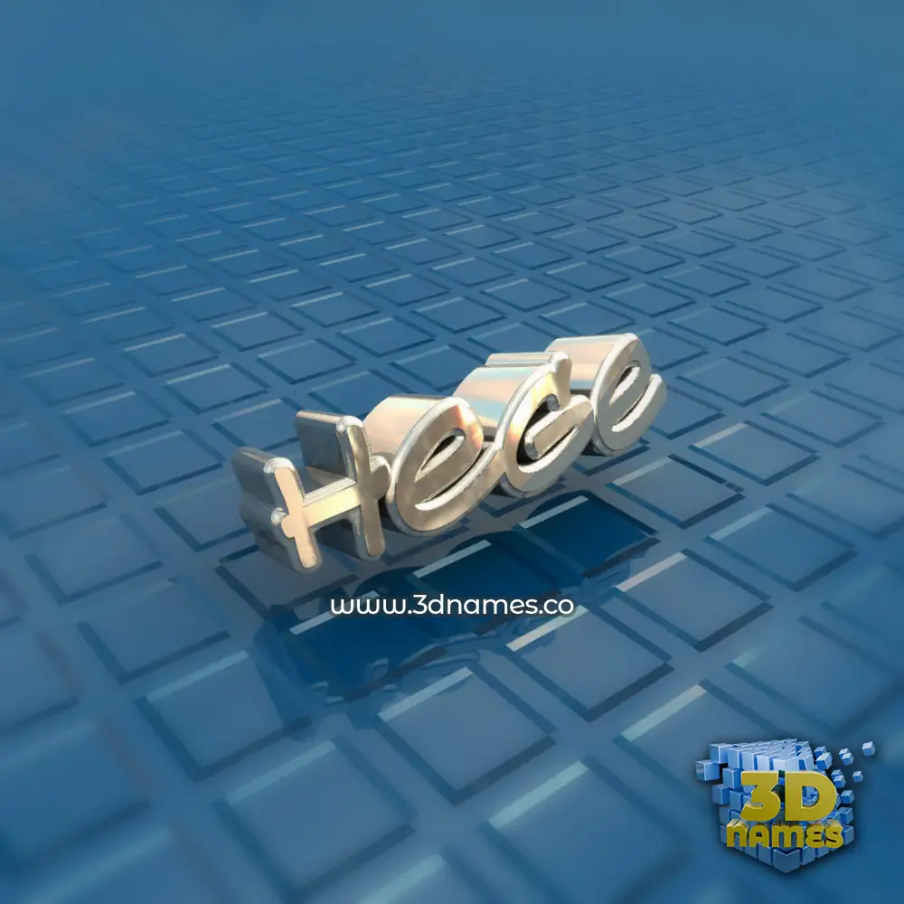 hege in Blue Bling style - 3D name wallpaper