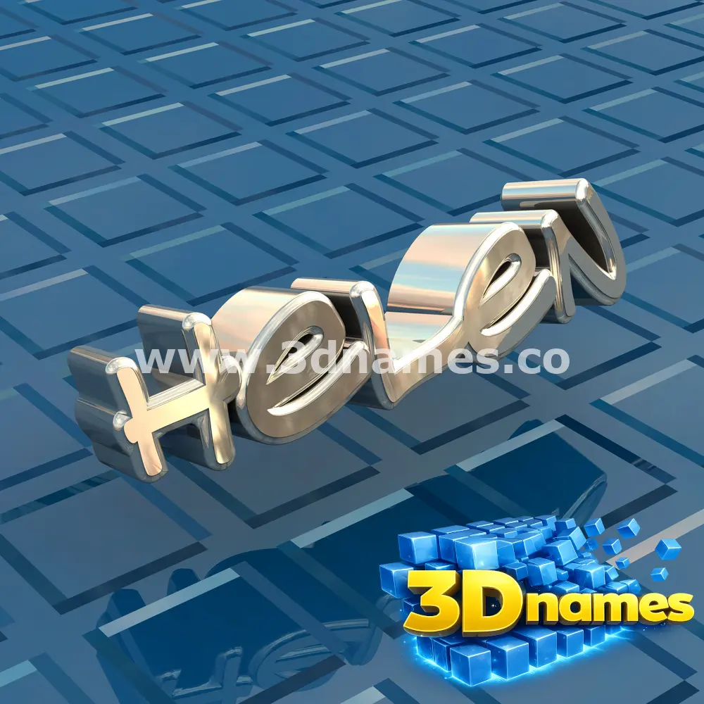 helen in Blue Bling style - 3D name wallpaper