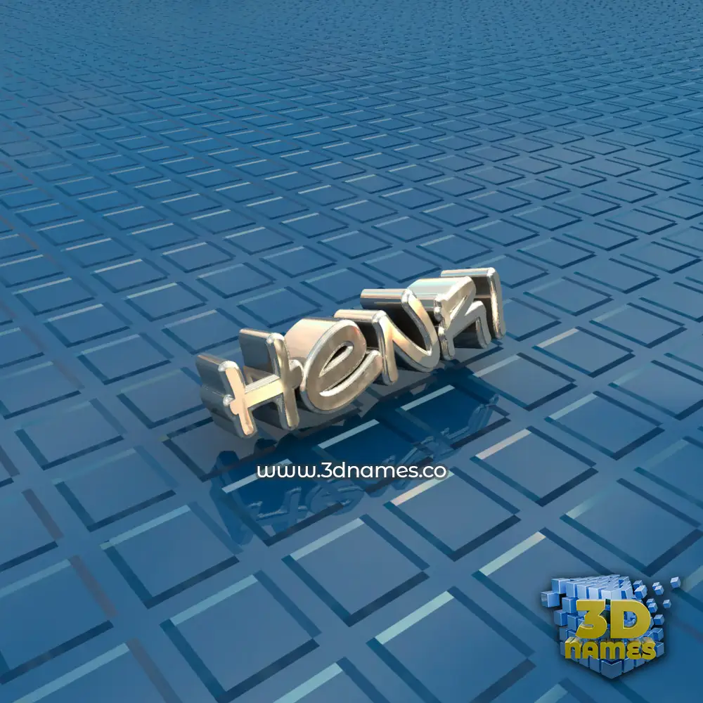 henri in Blue Bling style - 3D name wallpaper