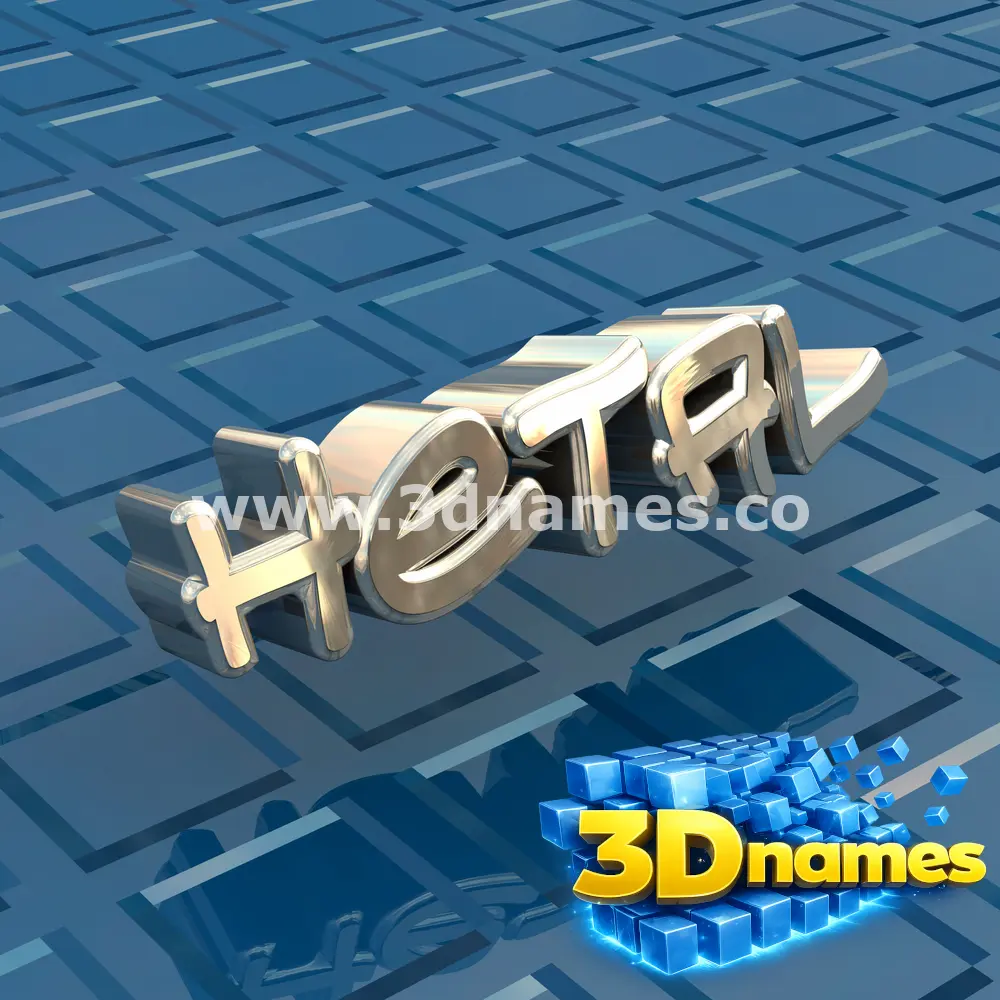 hetal in Blue Bling style - 3D name wallpaper