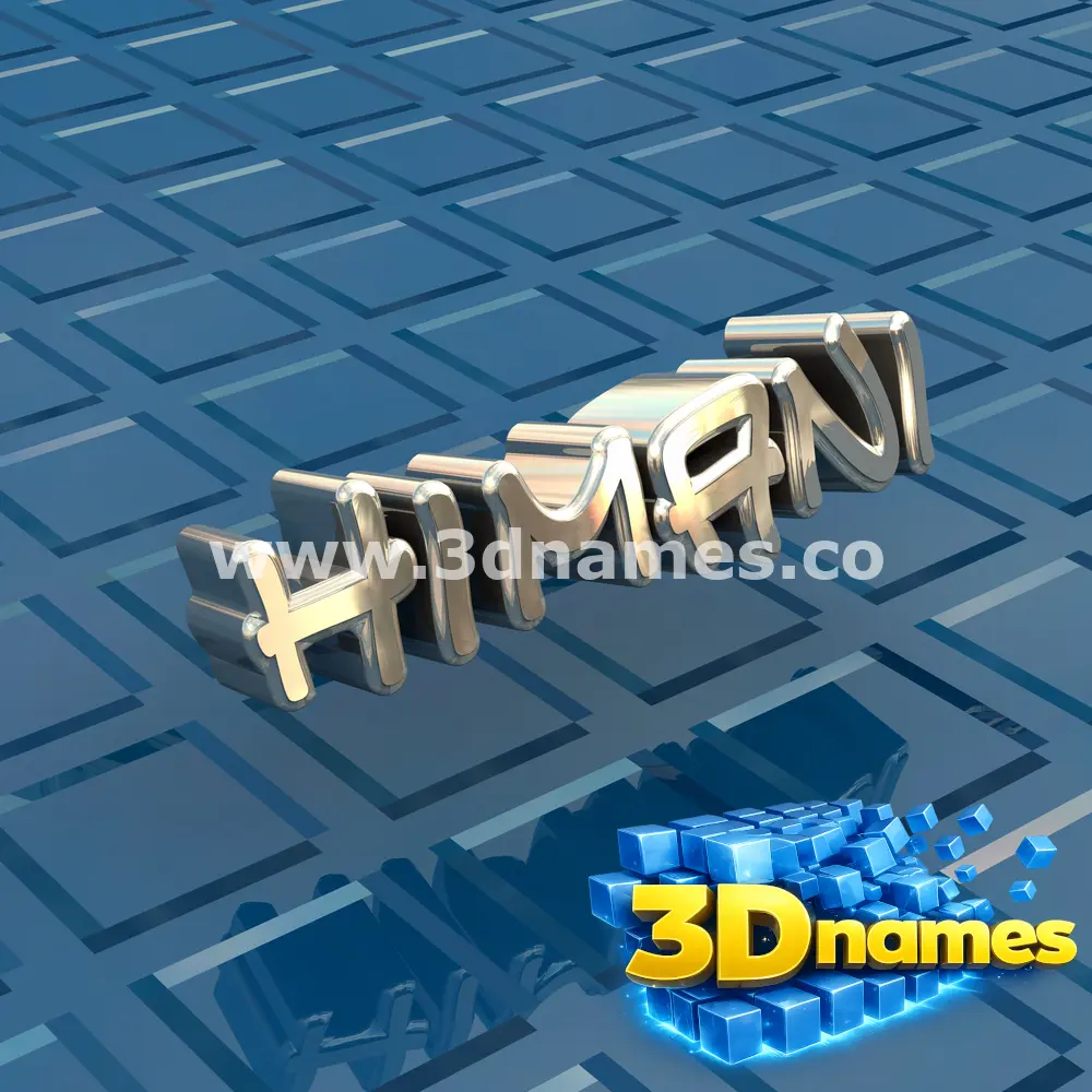 himani in Blue Bling style - 3D name wallpaper