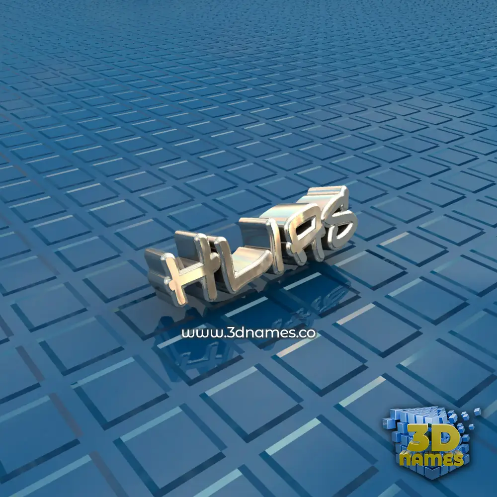 hlias in Blue Bling style - 3D name wallpaper