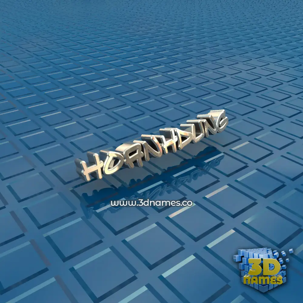 hoanhdung in Blue Bling style - 3D name wallpaper
