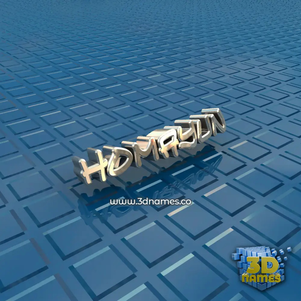 homayun in Blue Bling style - 3D name wallpaper