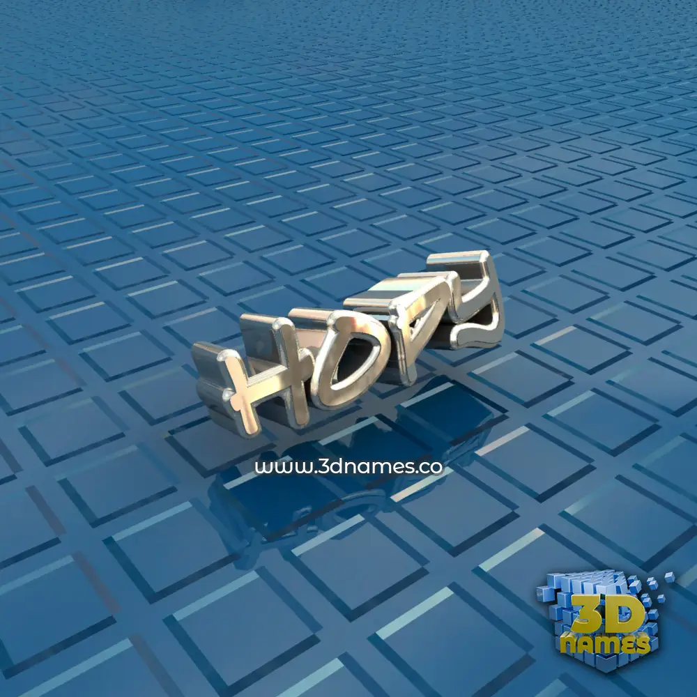 hopy in Blue Bling style - 3D name wallpaper