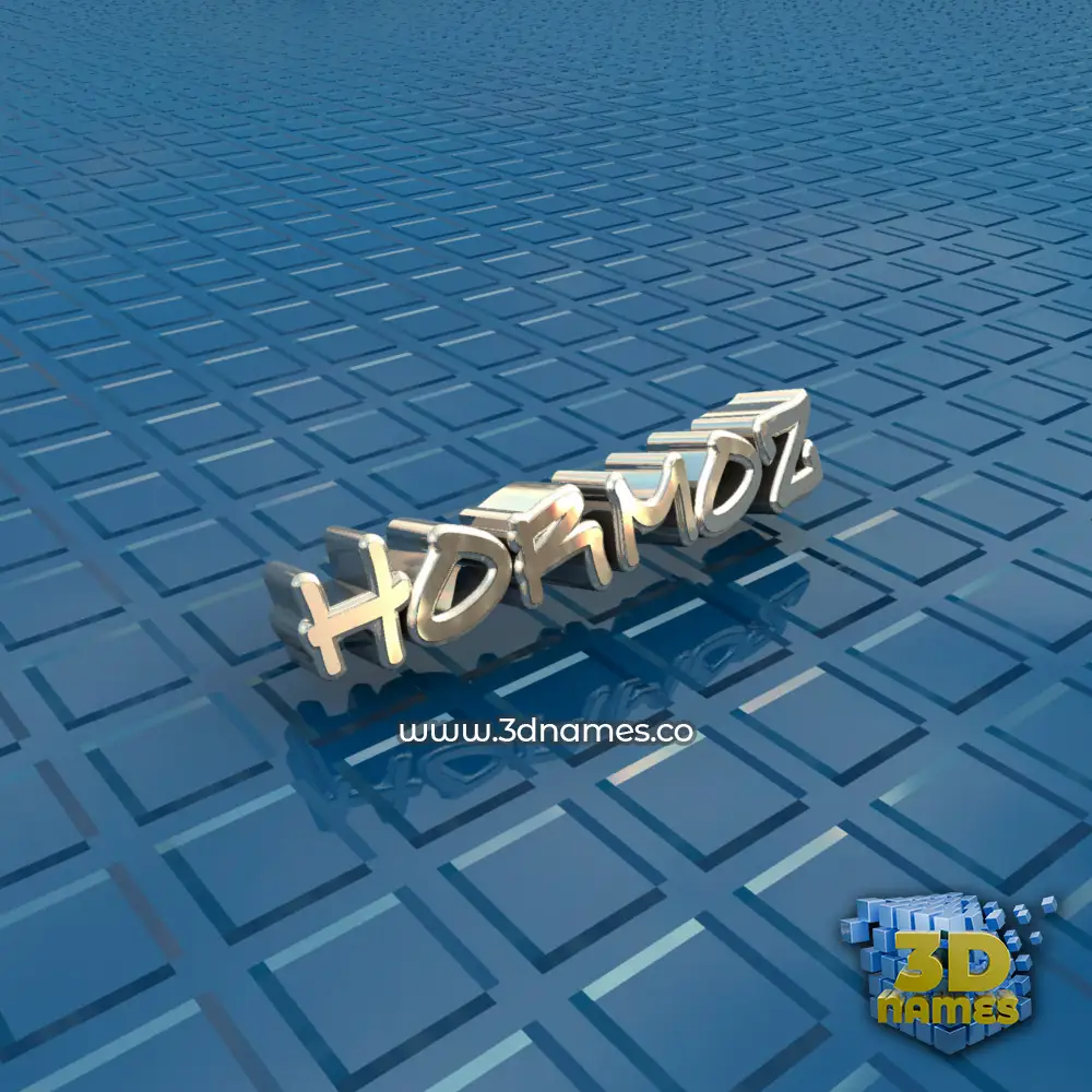 hormoz in Blue Bling style - 3D name wallpaper