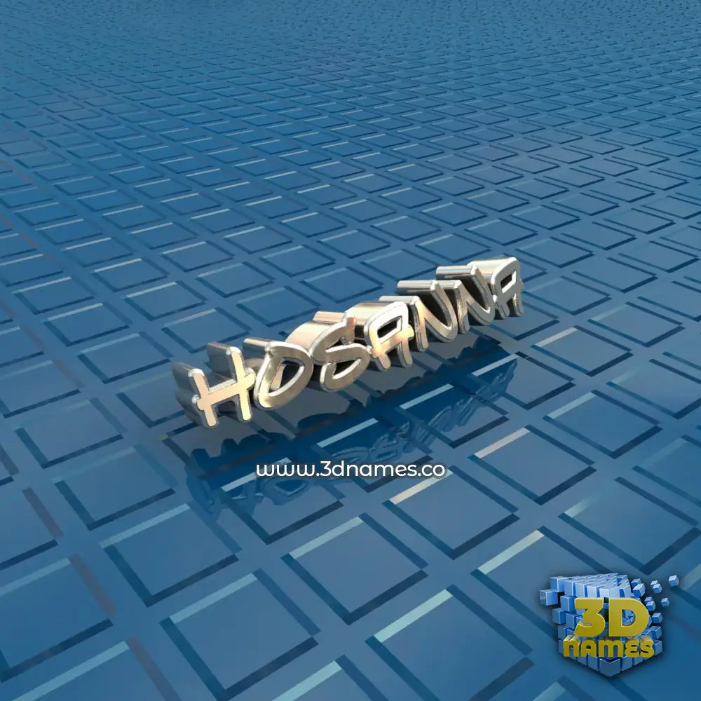 hosanna in Blue Bling style - 3D name wallpaper