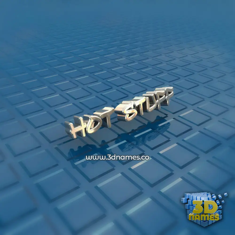 hot stuff in Blue Bling style - 3D name wallpaper