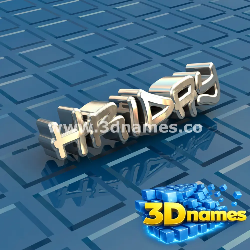 hriday in Blue Bling style - 3D name wallpaper