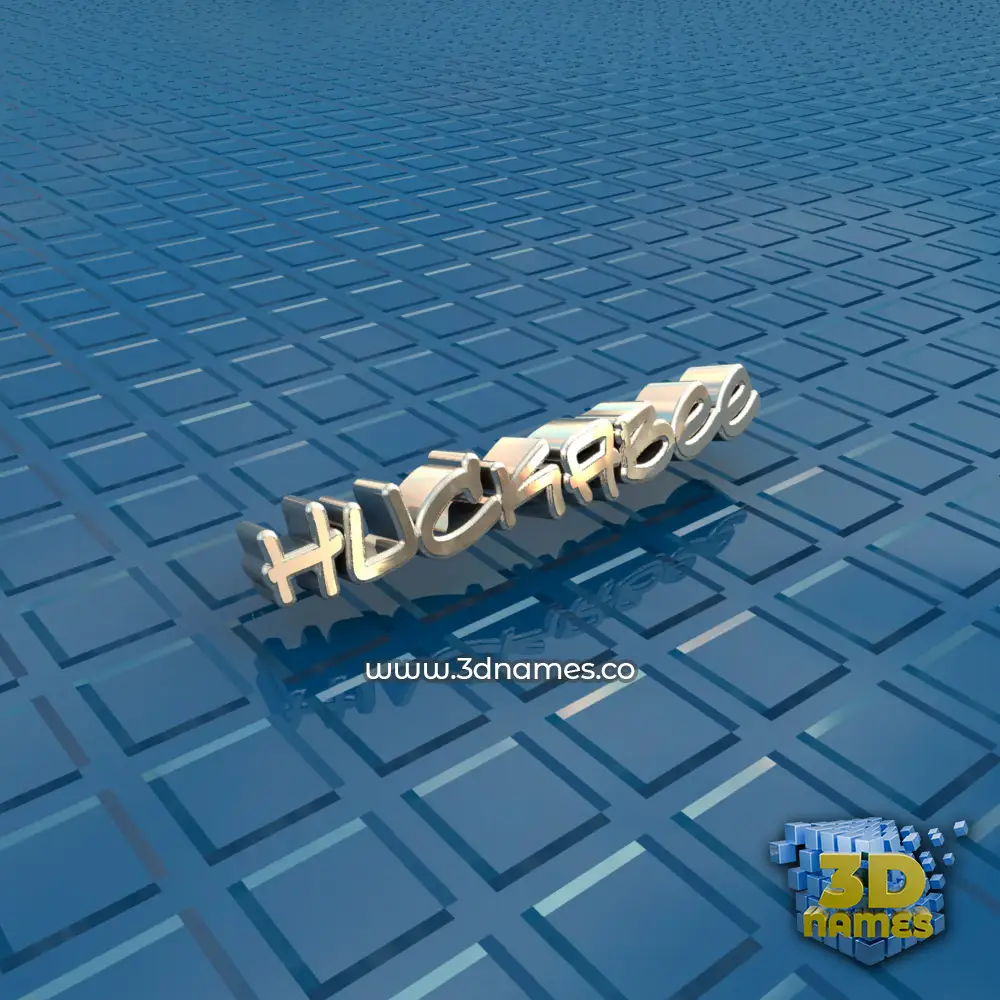 huckabee in Blue Bling style - 3D name wallpaper