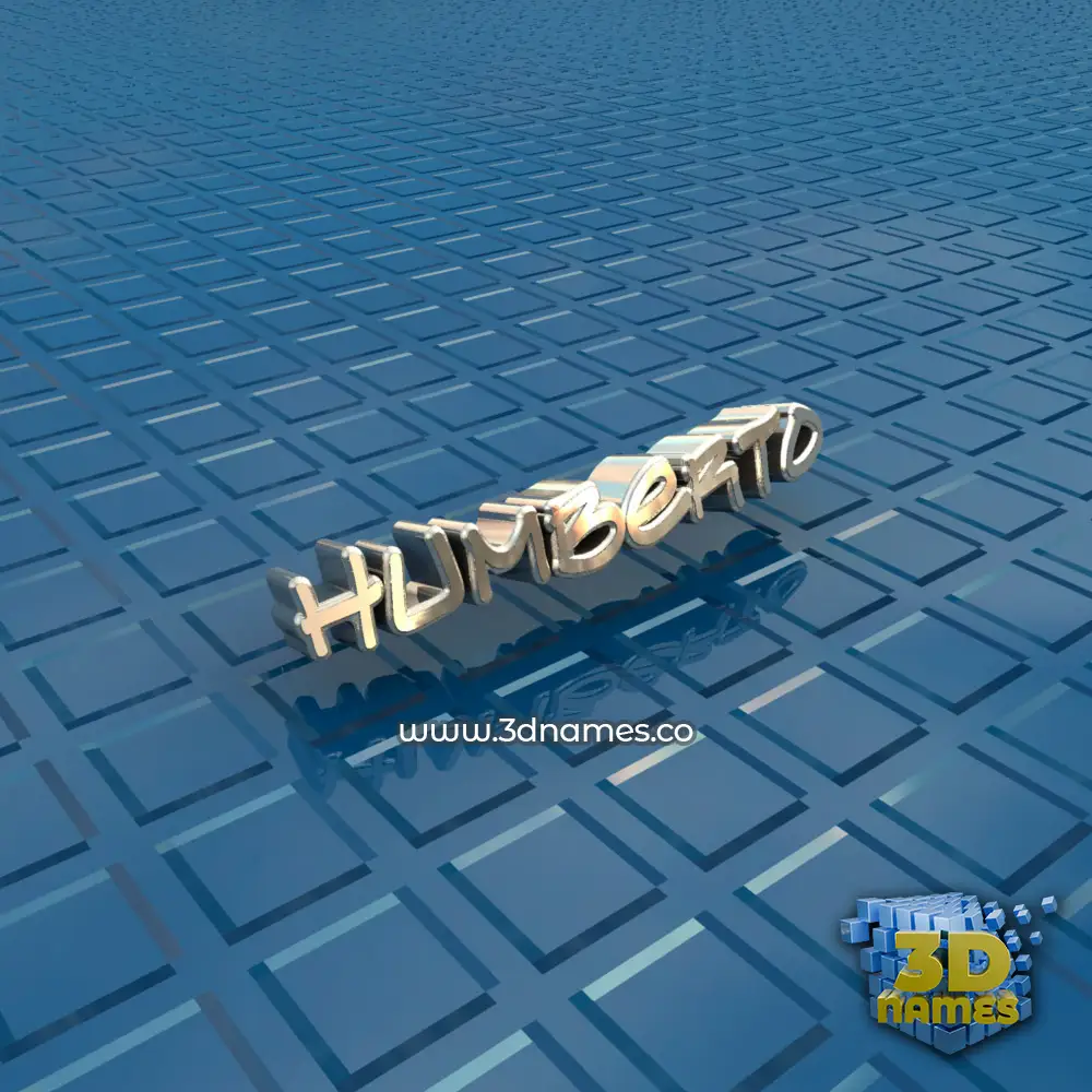 humberto in Blue Bling style - 3D name wallpaper