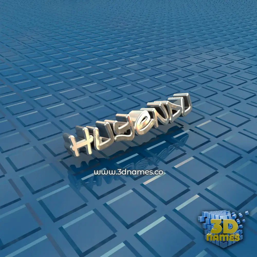 huyendu in Blue Bling style - 3D name wallpaper