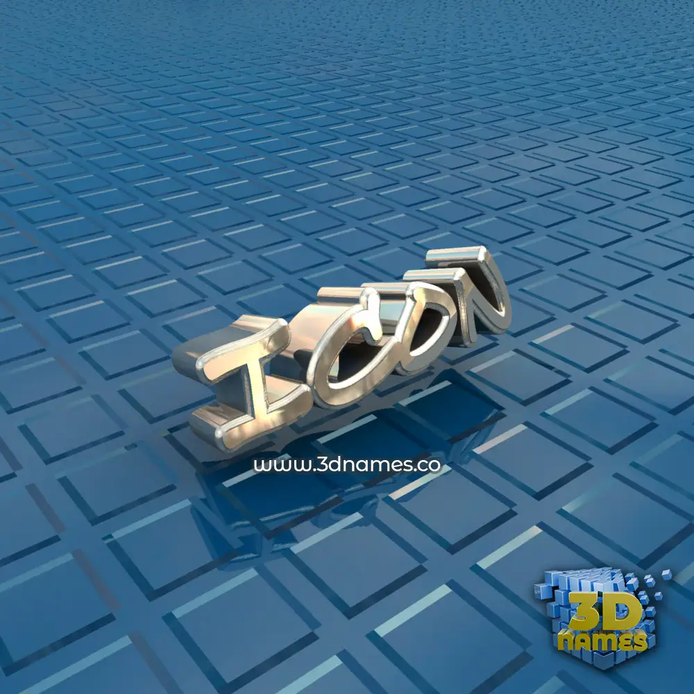 icon in Blue Bling style - 3D name wallpaper