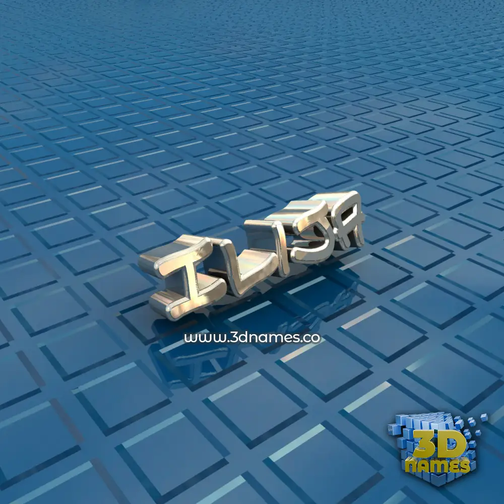 ilija in Blue Bling style - 3D name wallpaper