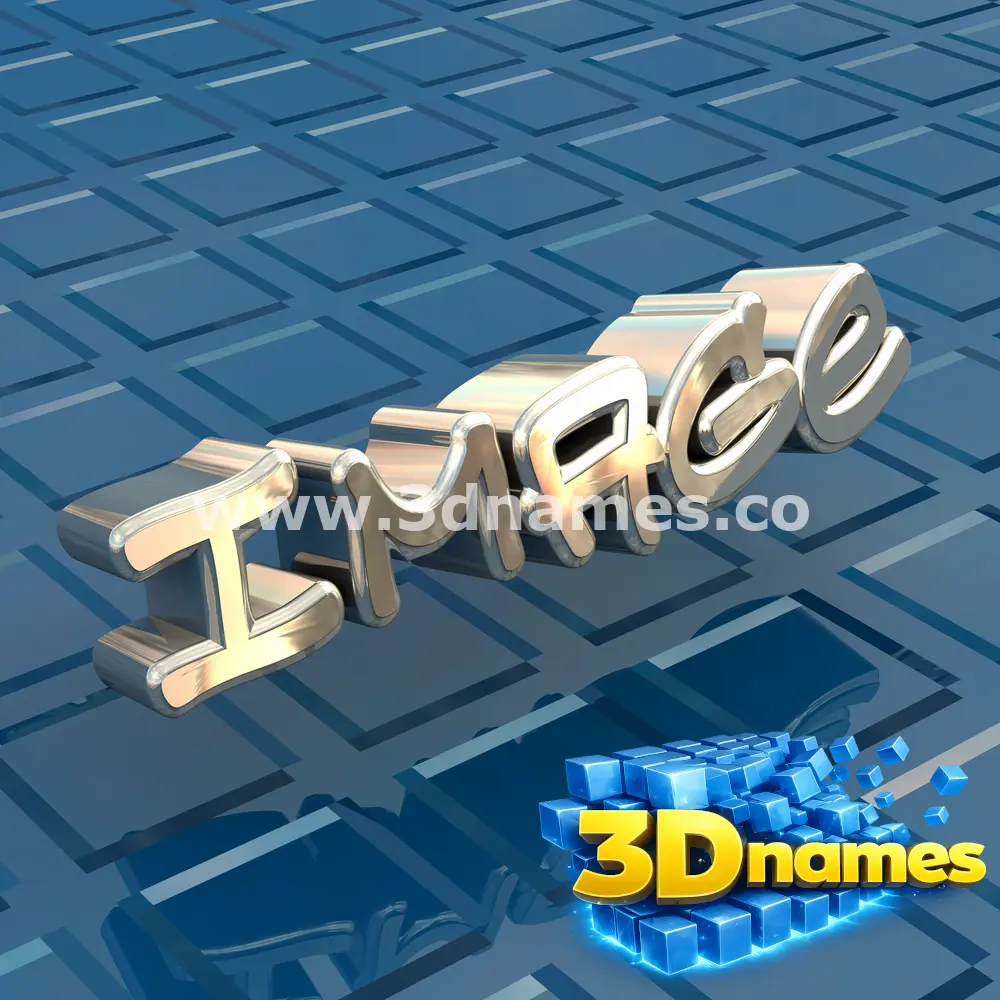 image in Blue Bling style - 3D name wallpaper