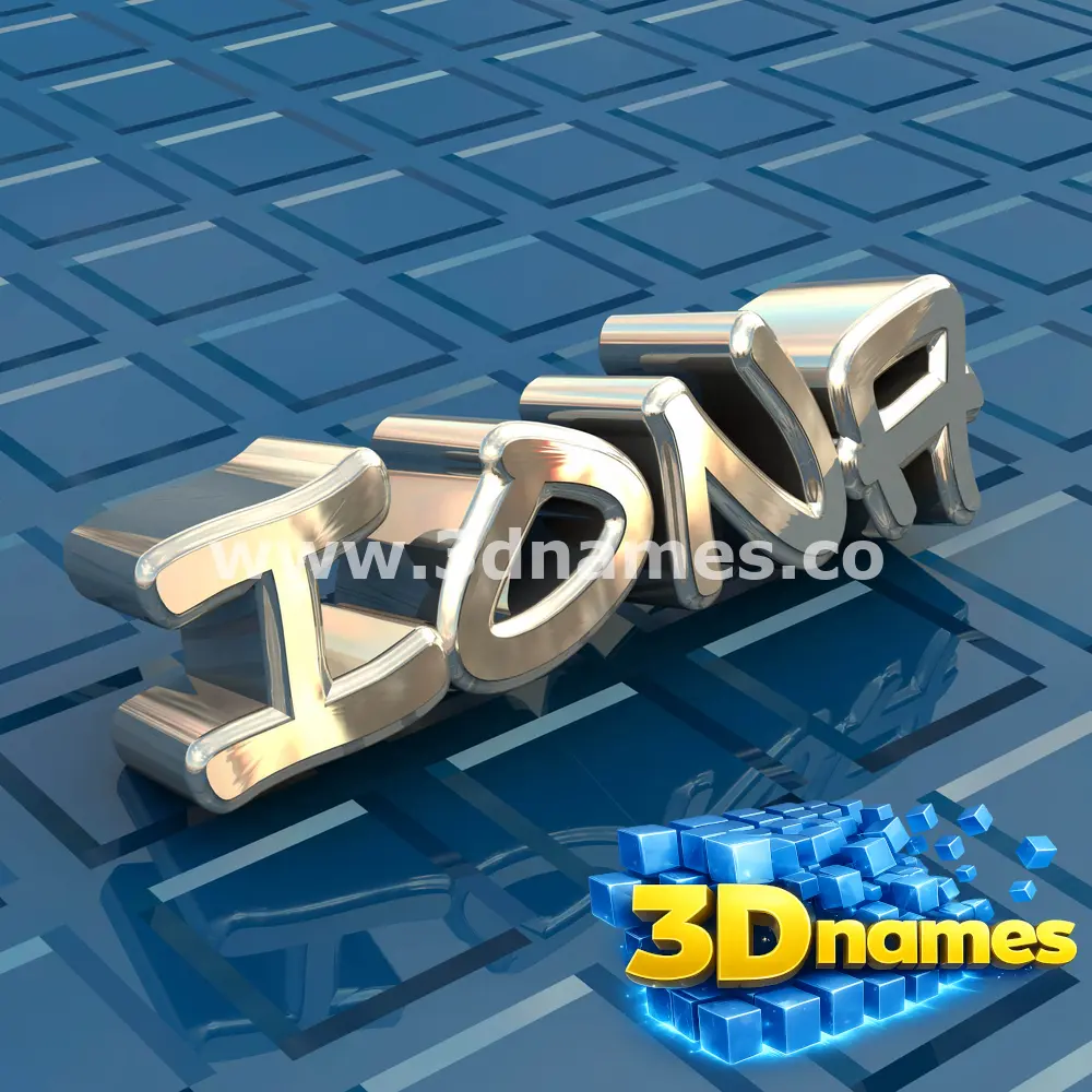 iona in Blue Bling style - 3D name wallpaper