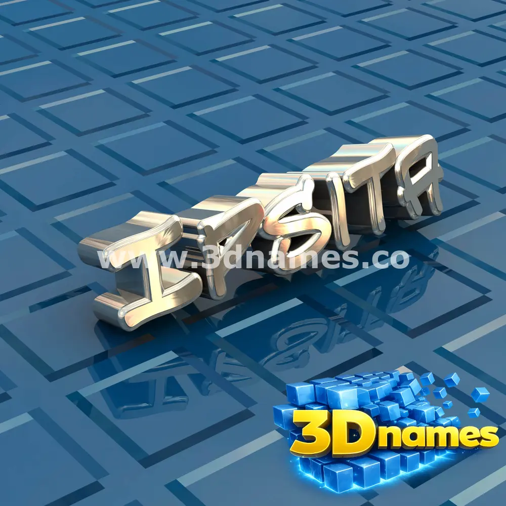 ipsita in Blue Bling style - 3D name wallpaper