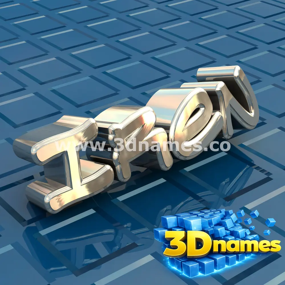 iren in Blue Bling style - 3D name wallpaper