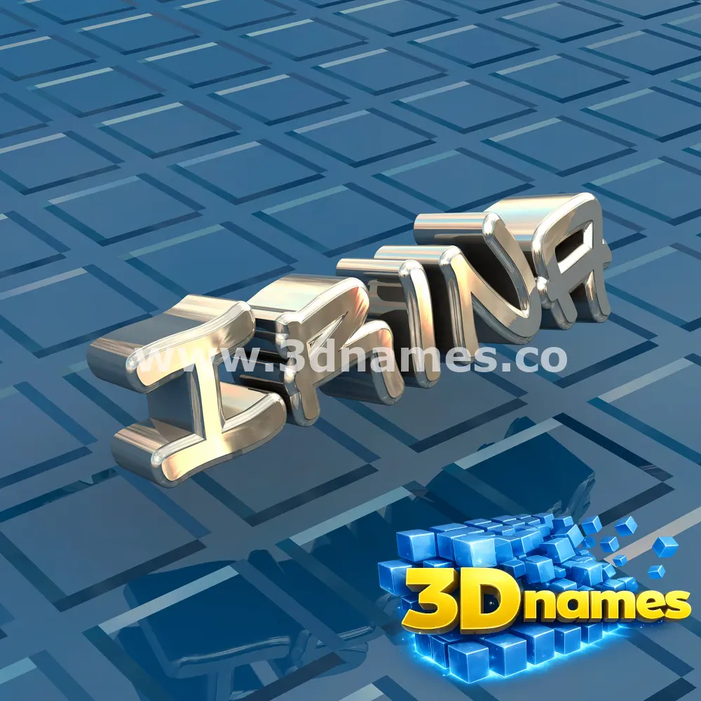 irina in Blue Bling style - 3D name wallpaper