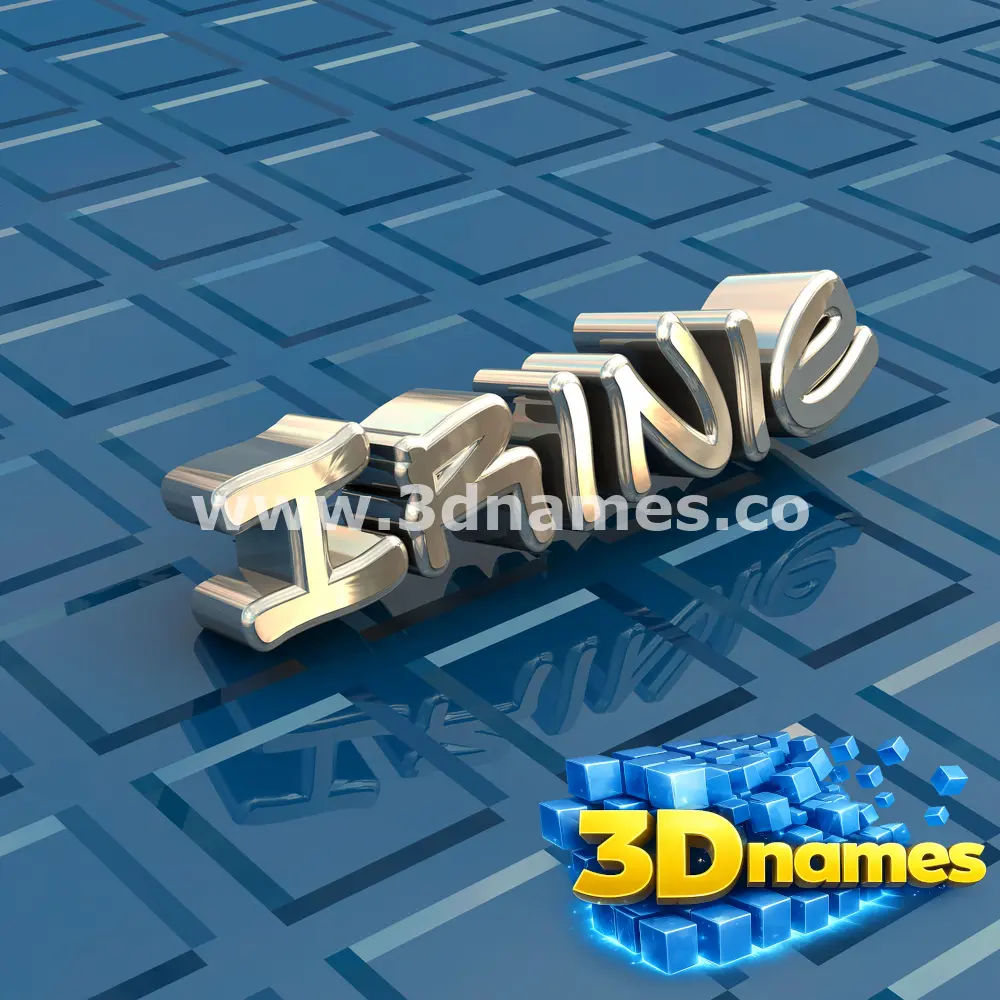 irinie in Blue Bling style - 3D name wallpaper