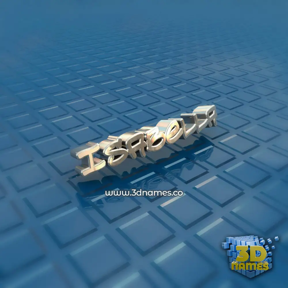 isabella in Blue Bling style - 3D name wallpaper