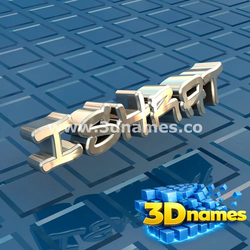 ishrat in Blue Bling style - 3D name wallpaper