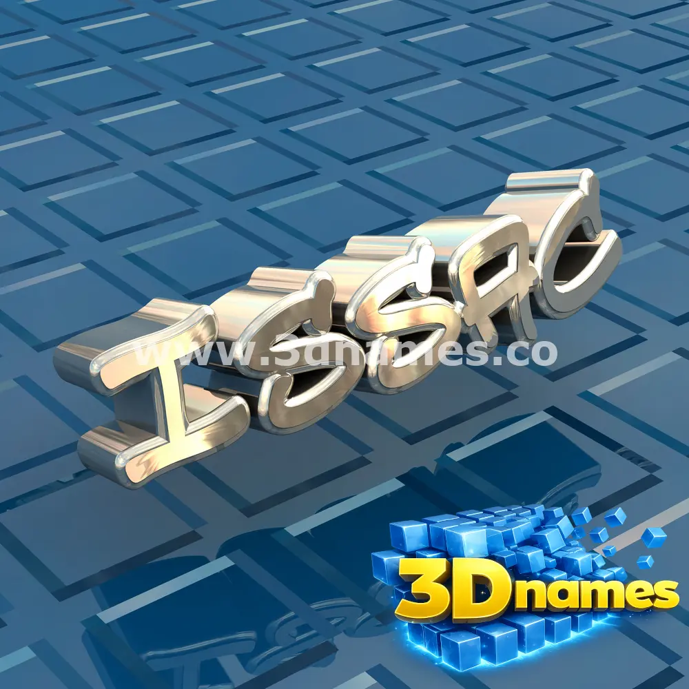 issac in Blue Bling style - 3D name wallpaper