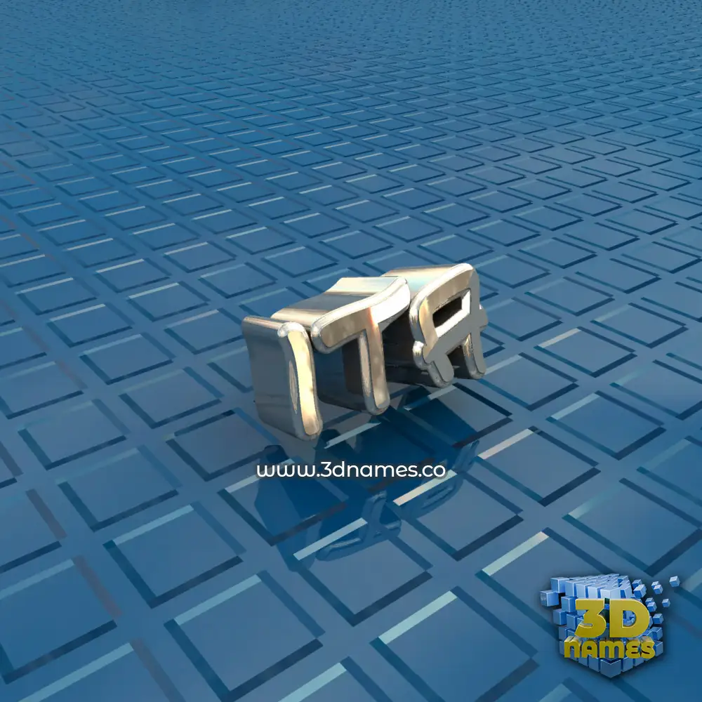 ita in Blue Bling style - 3D name wallpaper