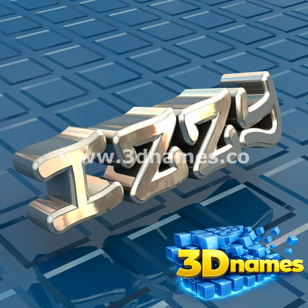 izzy in Blue Bling style - 3D name wallpaper