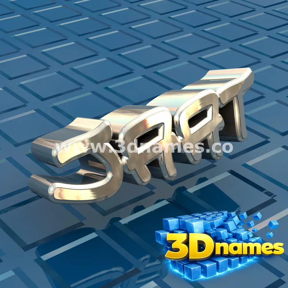 jaat in Blue Bling style - 3D name wallpaper