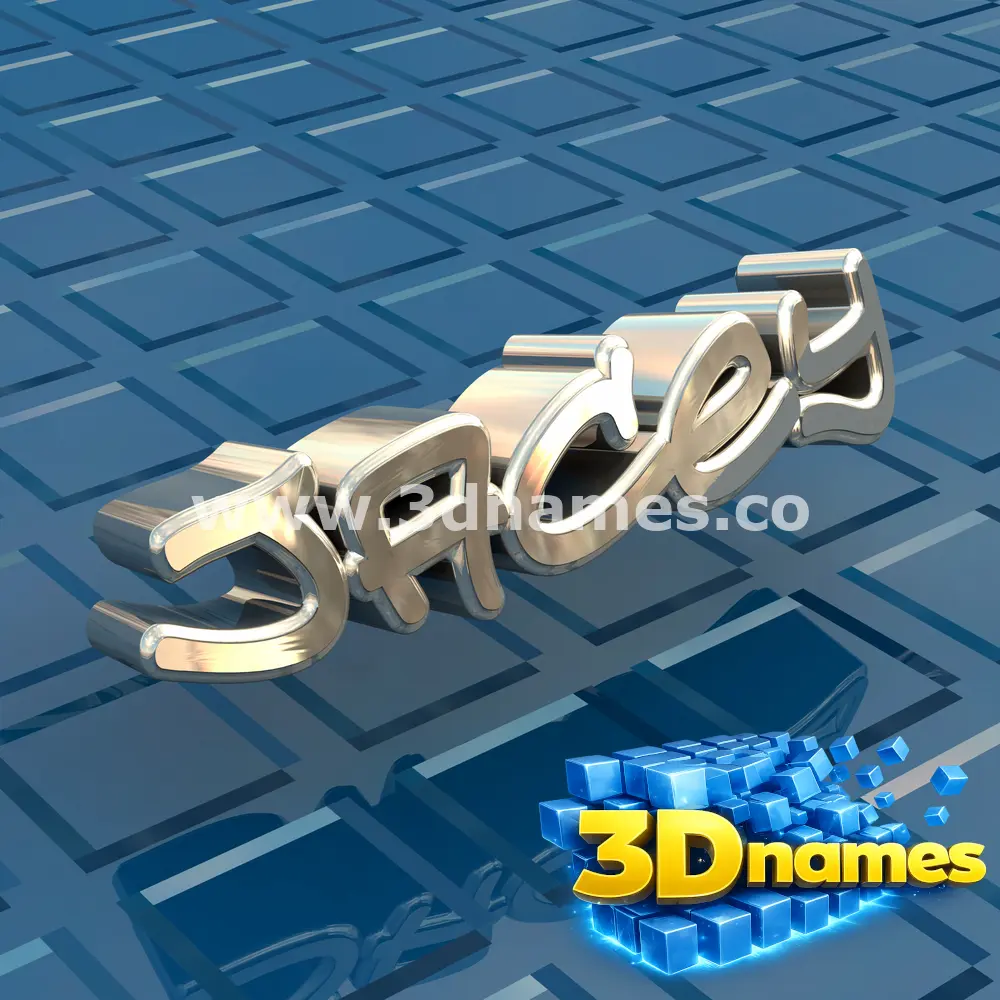 jacey in Blue Bling style - 3D name wallpaper
