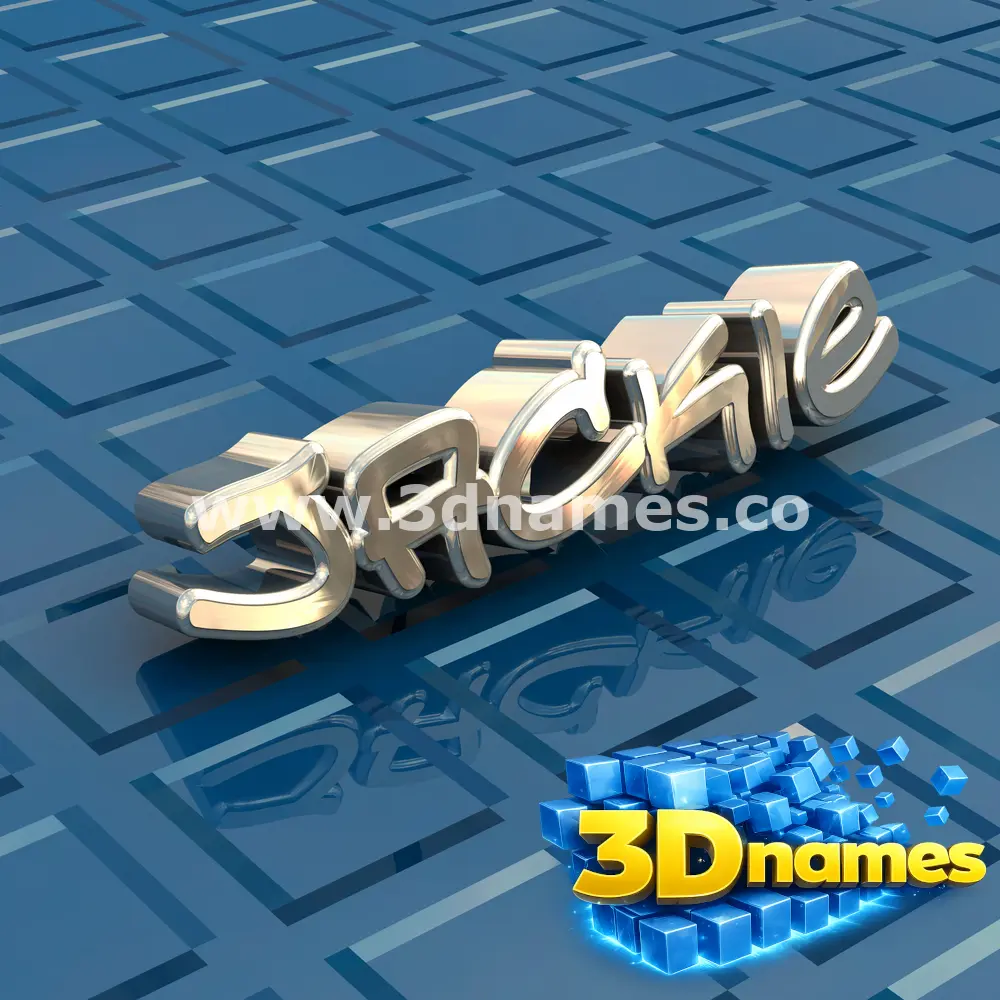 jackie in Blue Bling style - 3D name wallpaper