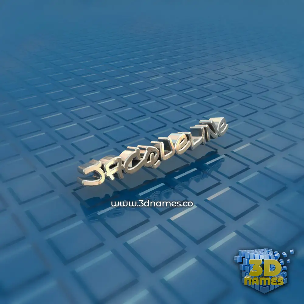 jacqueline in Blue Bling style - 3D name wallpaper