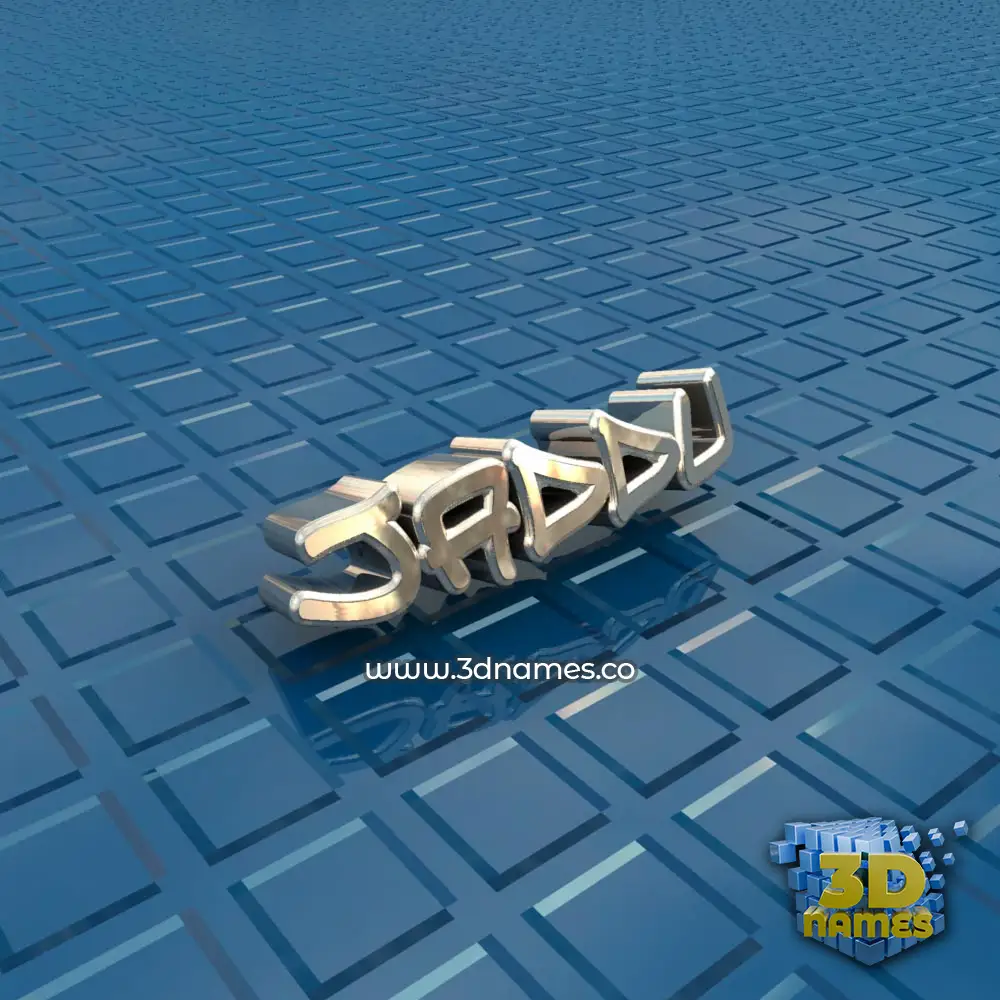 jaddu in Blue Bling style - 3D name wallpaper