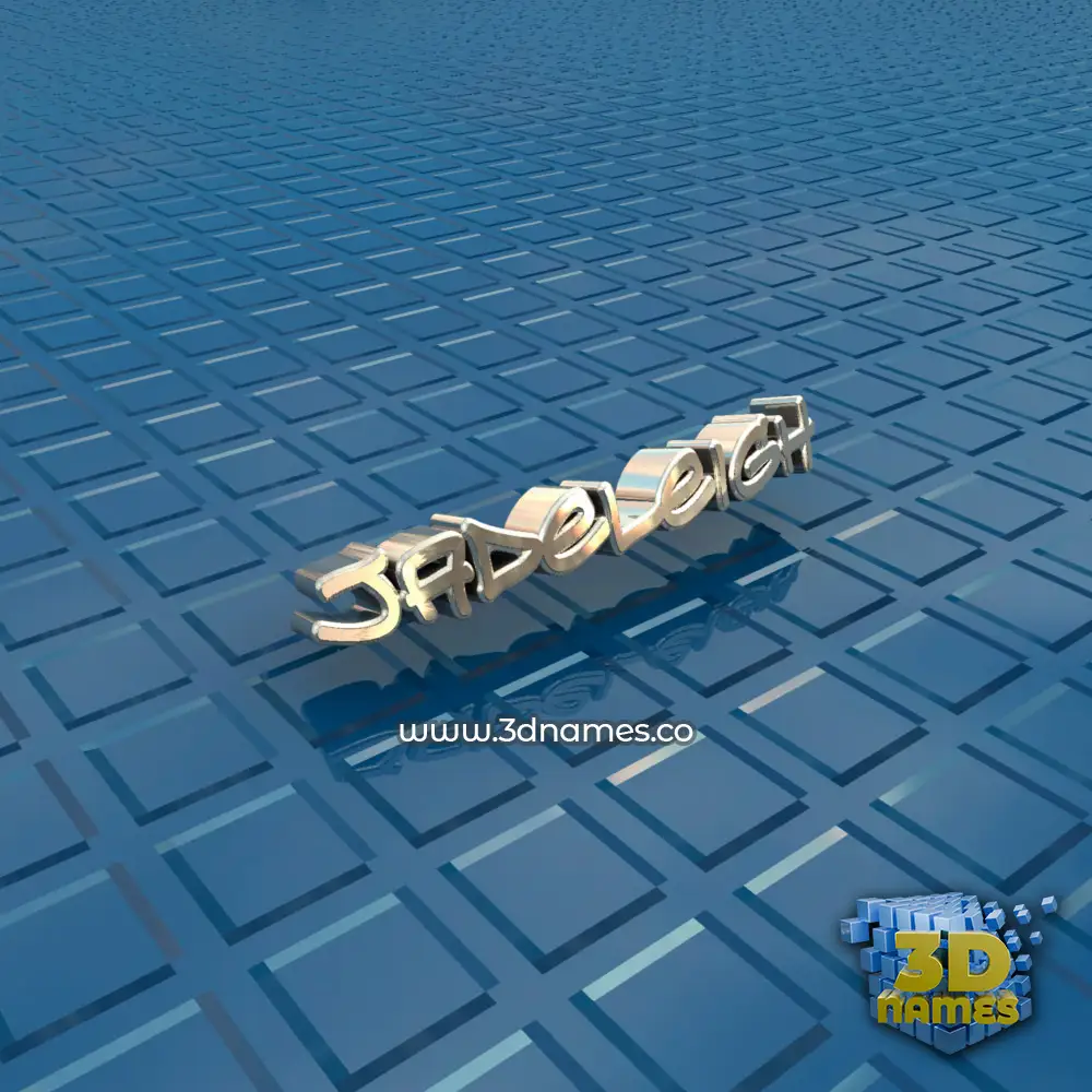jadeleigh in Blue Bling style - 3D name wallpaper