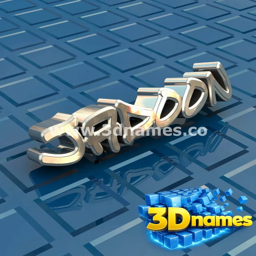 jadoon in Blue Bling style - 3D name wallpaper