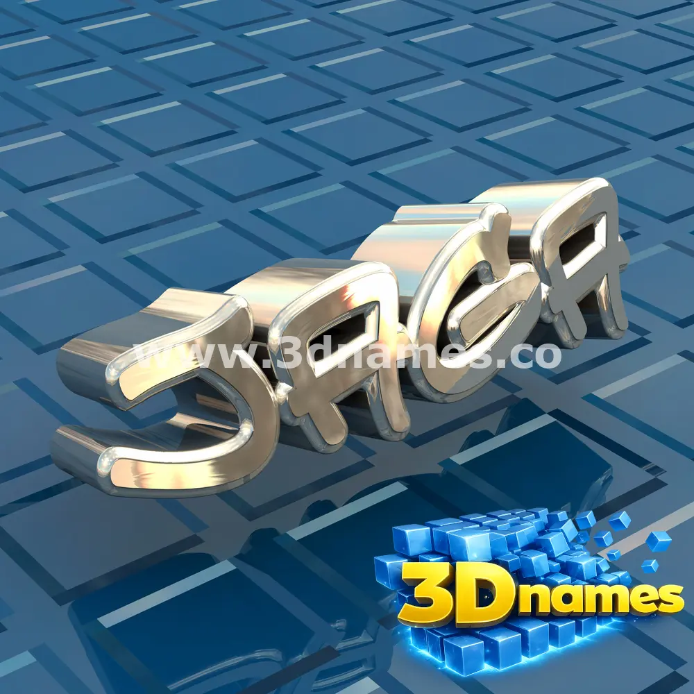 jaga in Blue Bling style - 3D name wallpaper