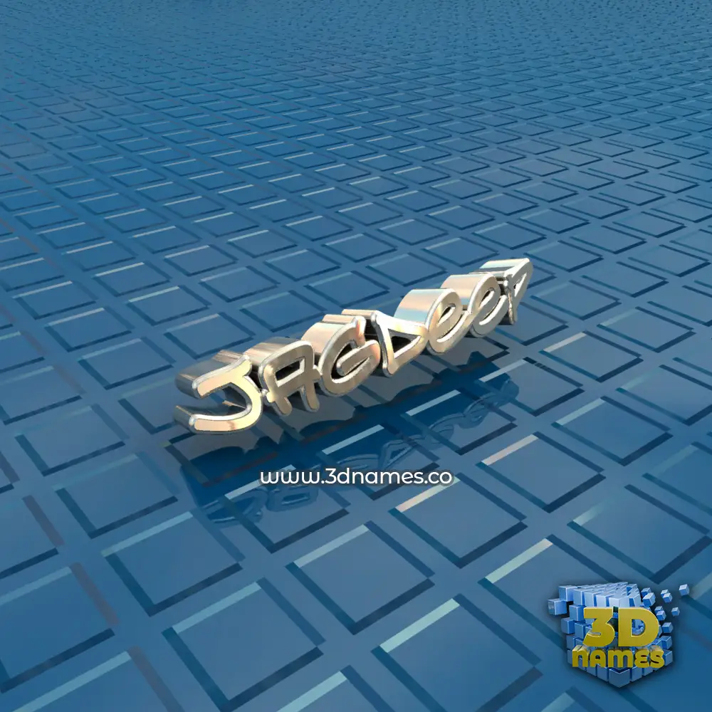 jagdeep in Blue Bling style - 3D name wallpaper