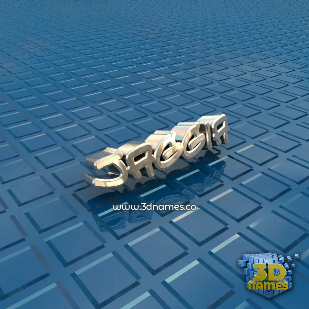 jaggia in Blue Bling style - 3D name wallpaper