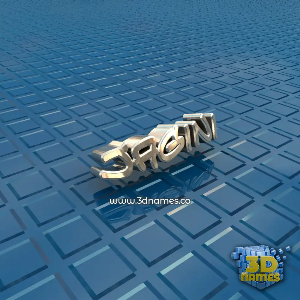 jagini in Blue Bling style - 3D name wallpaper