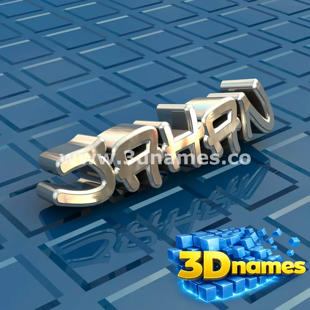 jahan in Blue Bling style - 3D name wallpaper